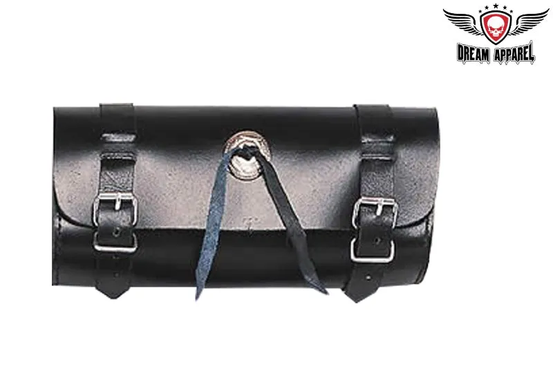 12" Motorcycle Tool Bag With Studs & Concho