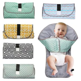 3-in-1 Multifuctional Baby Changing Mat Waterproof Portable Infant Napping Changing Cover Pads Travel Outdoor Baby Diaper Bag