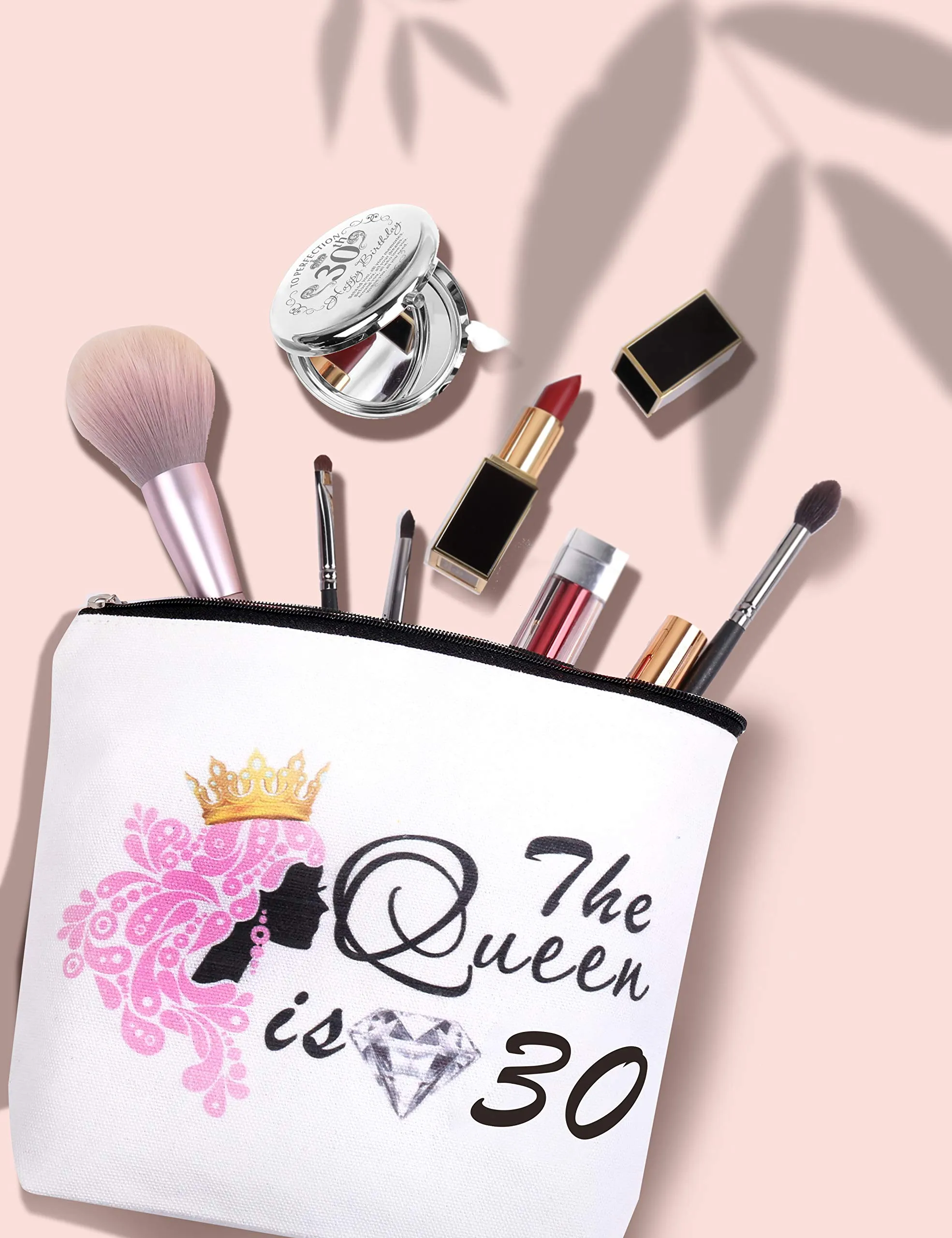 30th Birthday Mirror, 30th Birthday Makeup Bag, 30th Birthday Gifts for Women, Dirty 30