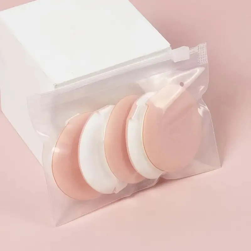 5Pcs Makeup Puff Soft Portable Air Cushion Makeup Sponges For Liquid Cream Foundation And Powder Round Powder Puff With Bag