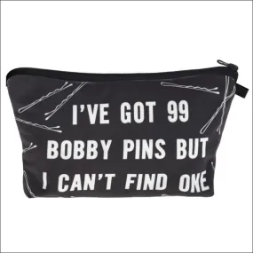 99 Bobby pins Makeup Bag