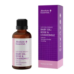 Absolute Essential Baby Oil Rose & Chamomile Organic 50ml