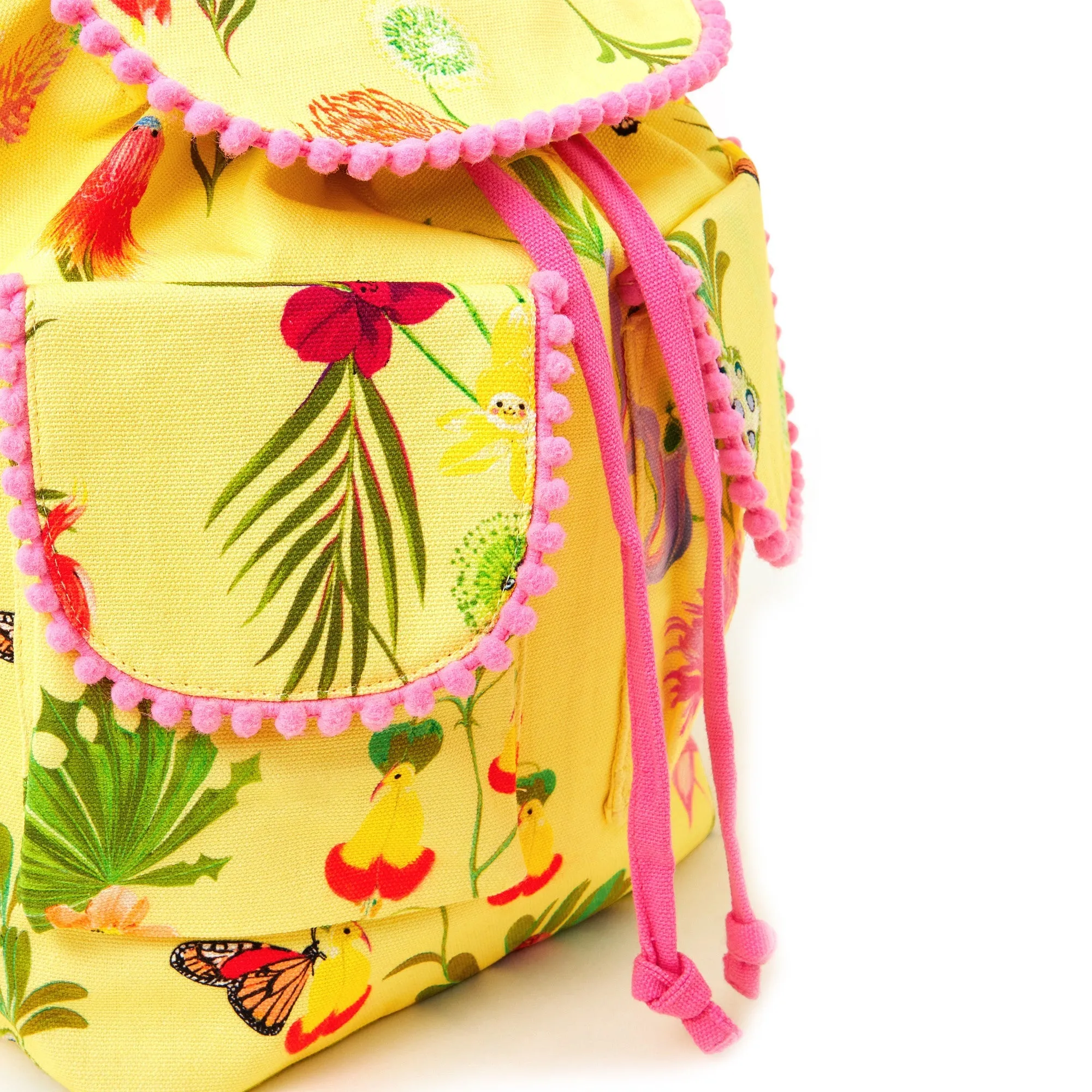 Accessorize London Yellow Floral Backpack