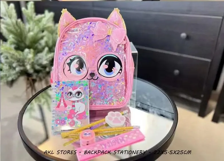 ADORABLE BACKPACK WITH STATIONERY