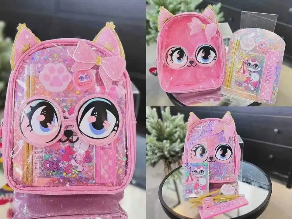 ADORABLE BACKPACK WITH STATIONERY