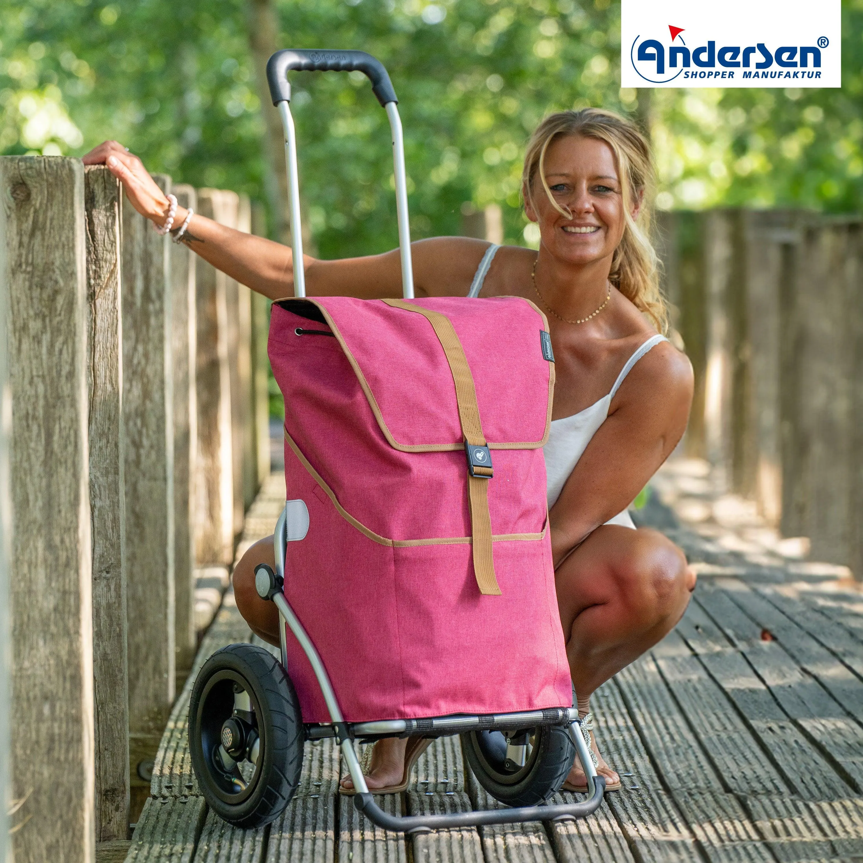 Andersen-Shopper | Bike Trailer | Shopping Trolley | Royal Frame | Auke Bag