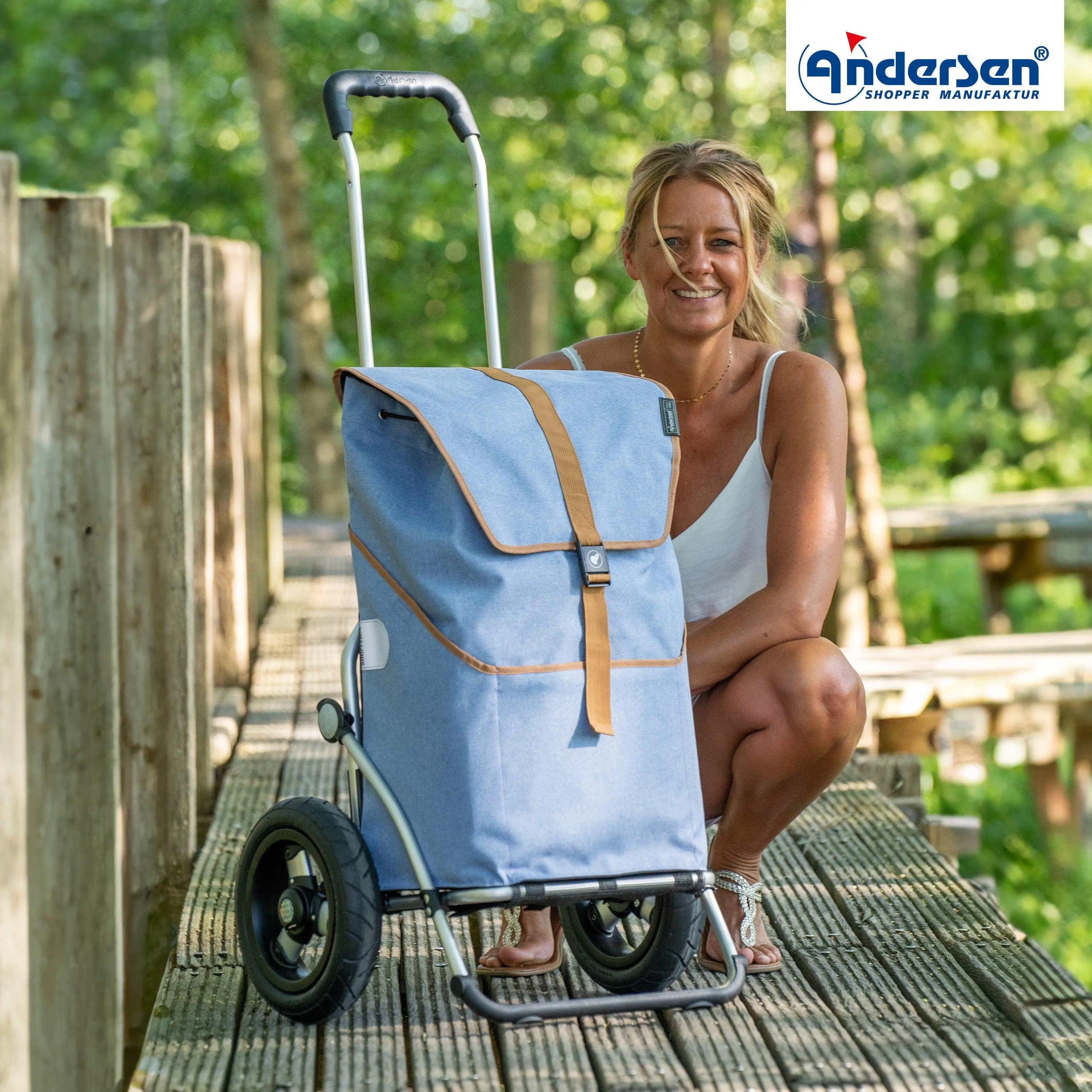 Andersen-Shopper | Bike Trailer | Shopping Trolley | Royal Frame | Auke Bag