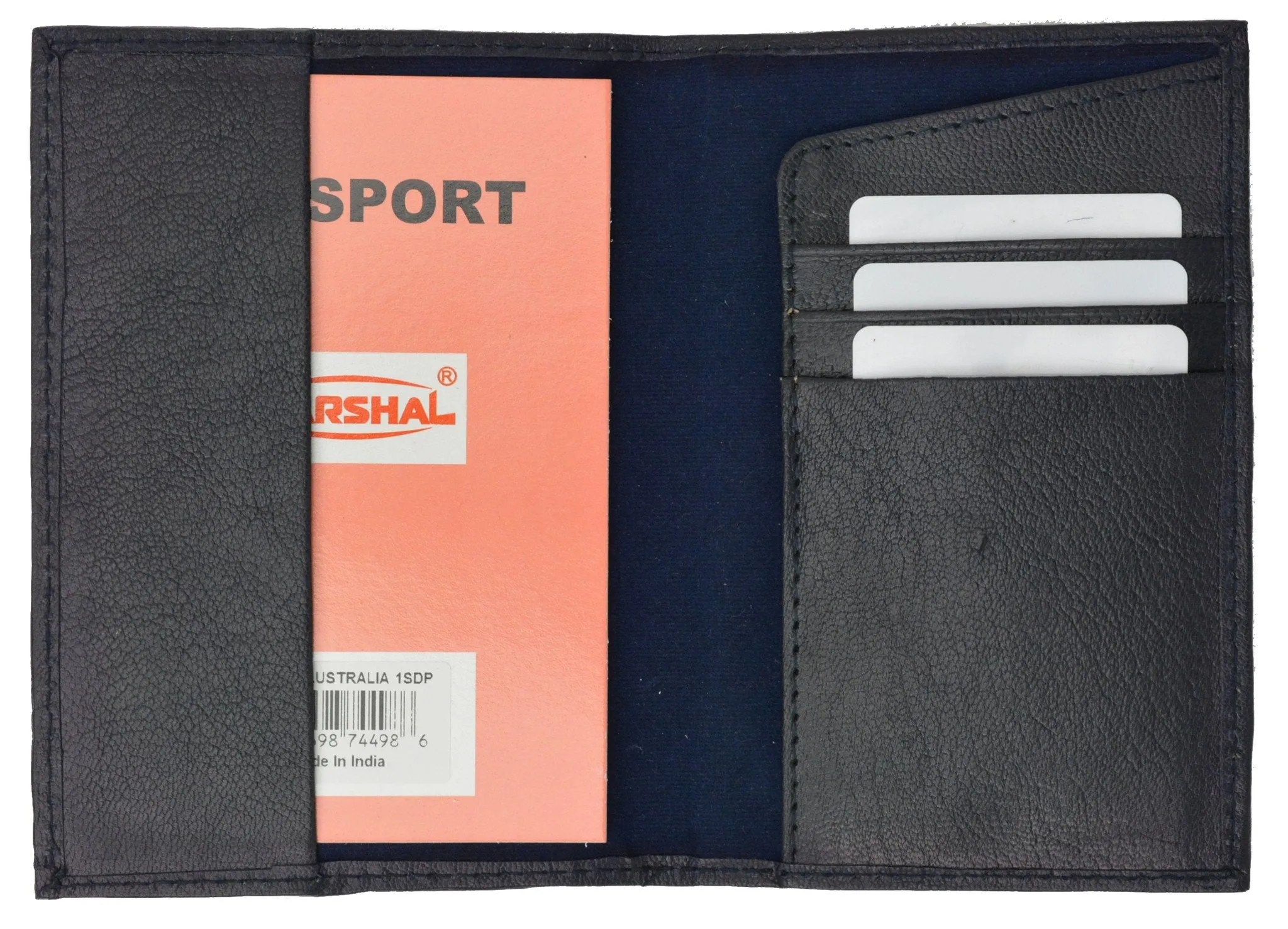 Australian Passport Cover Genuine Leather Passport Wallet Credit Card Slots for Travel with Embossed logo 601 BLIND Australia