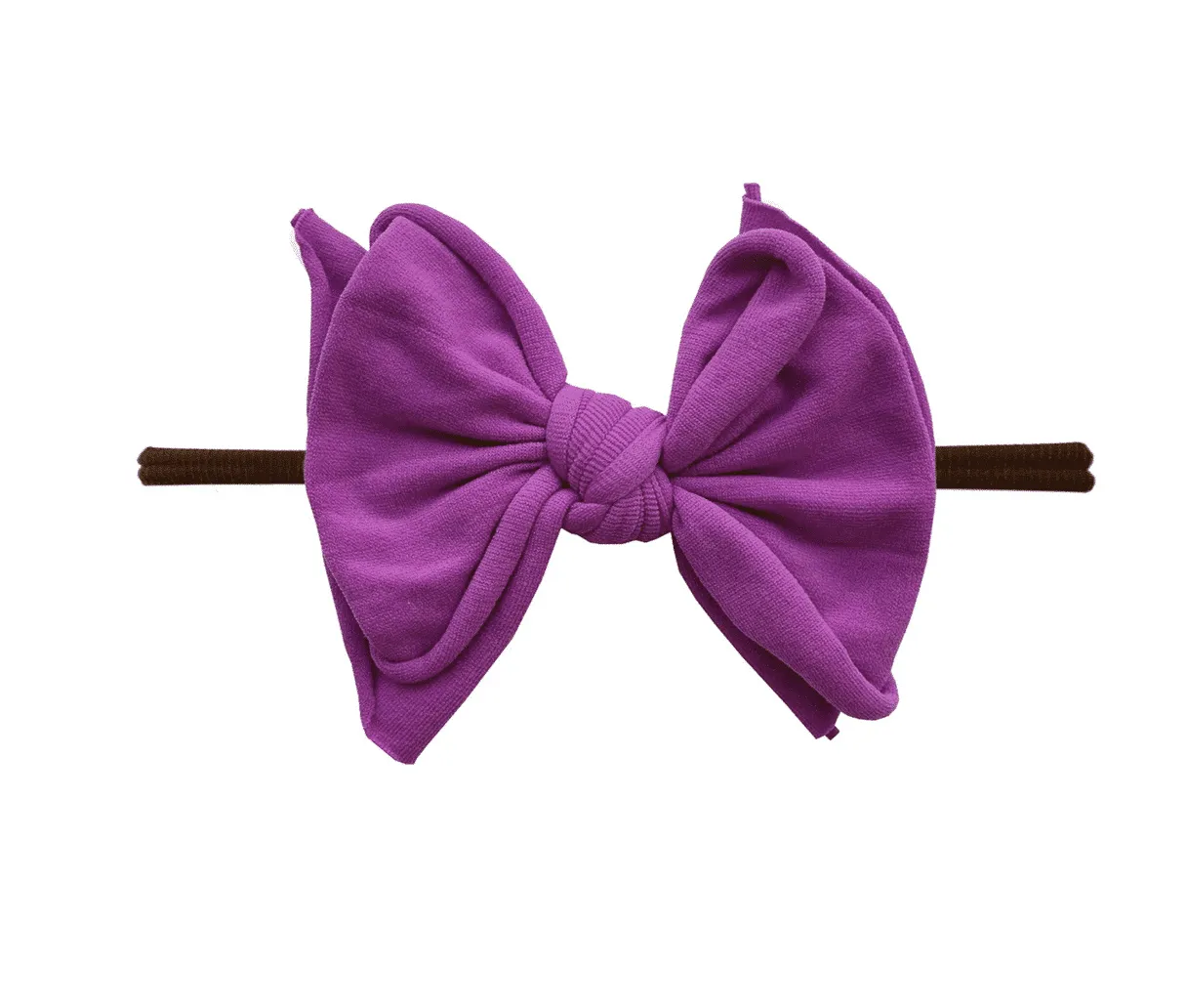 Baby Bling Bows FAB-BOW-LOUS SKINNY: Azalea (brown band)