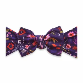 Baby Bling Bows PRINTED KNOT--DANCING SKELETON