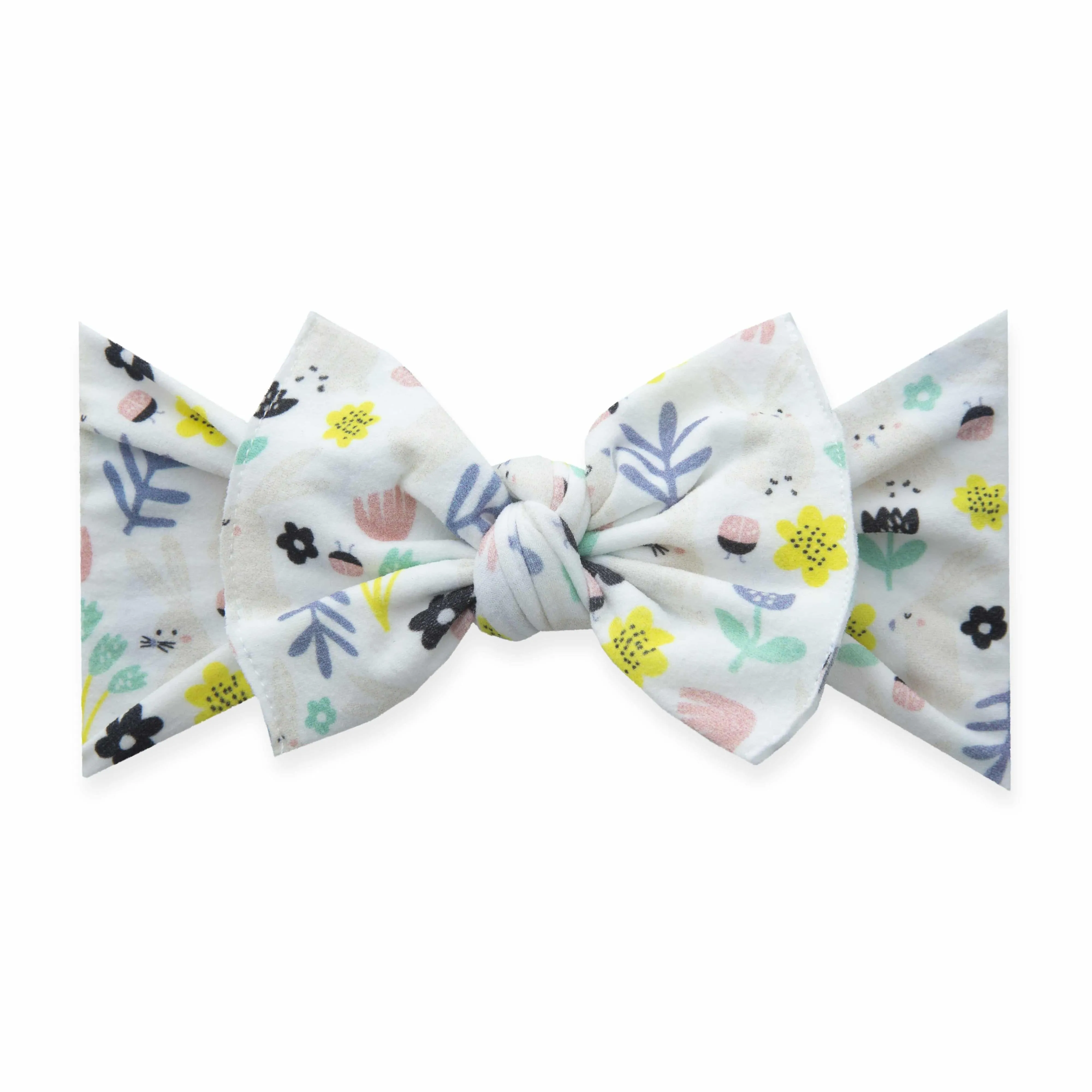 Baby Bling Bows PRINTED KNOT--Hunny Bunny