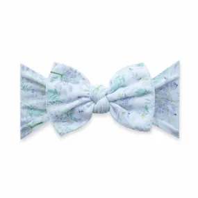 Baby Bling Bows PRINTED KNOT--Lavender