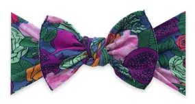 Baby Bling Bows PRINTED KNOT--Veggie Floral