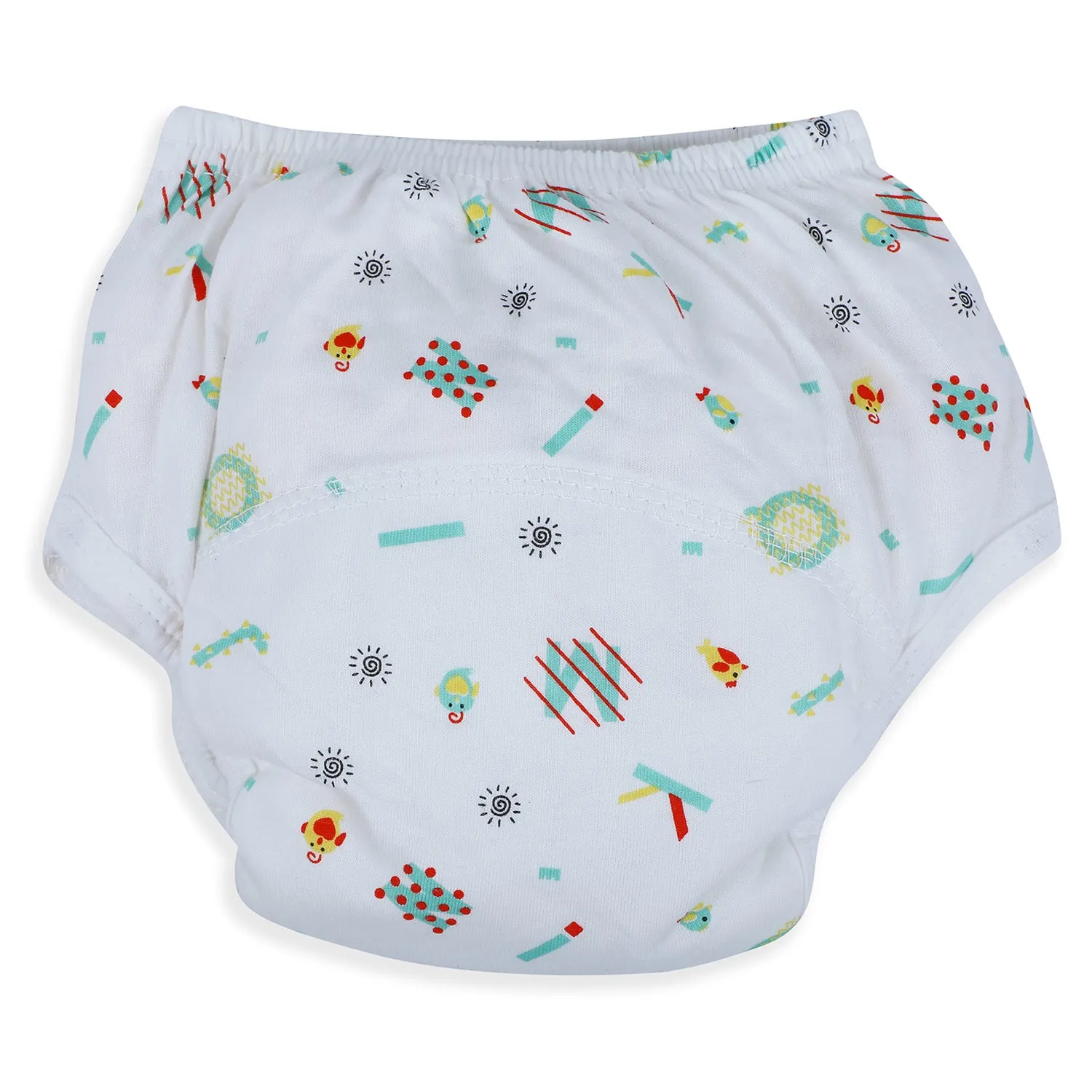 Baby Moo Abstract Letters Reusable Cloth Training Diaper Panty - Multicolour