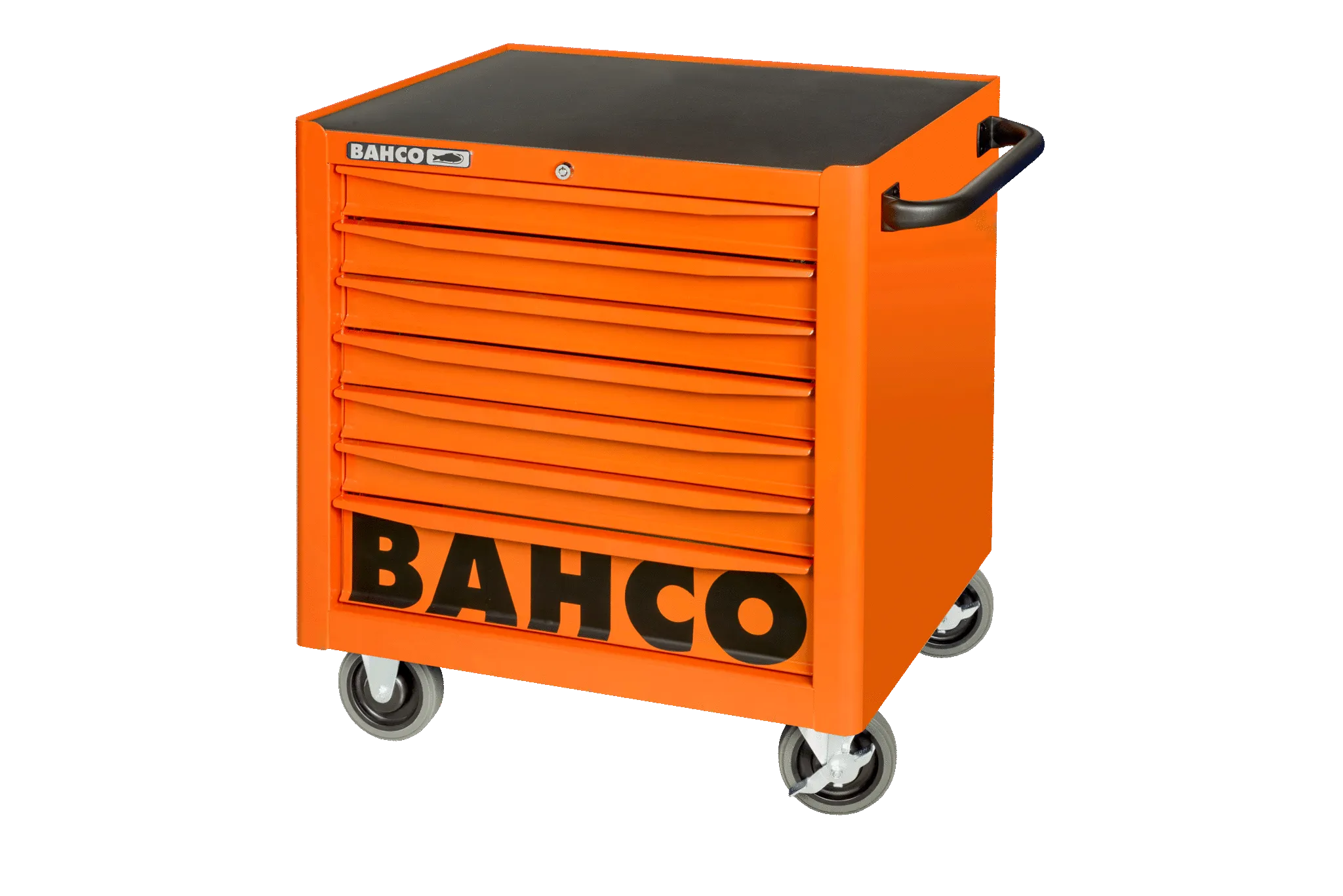 Bahco 1470K7LH 26″ Low Height 7 Drawer Orange Roller Cabinet