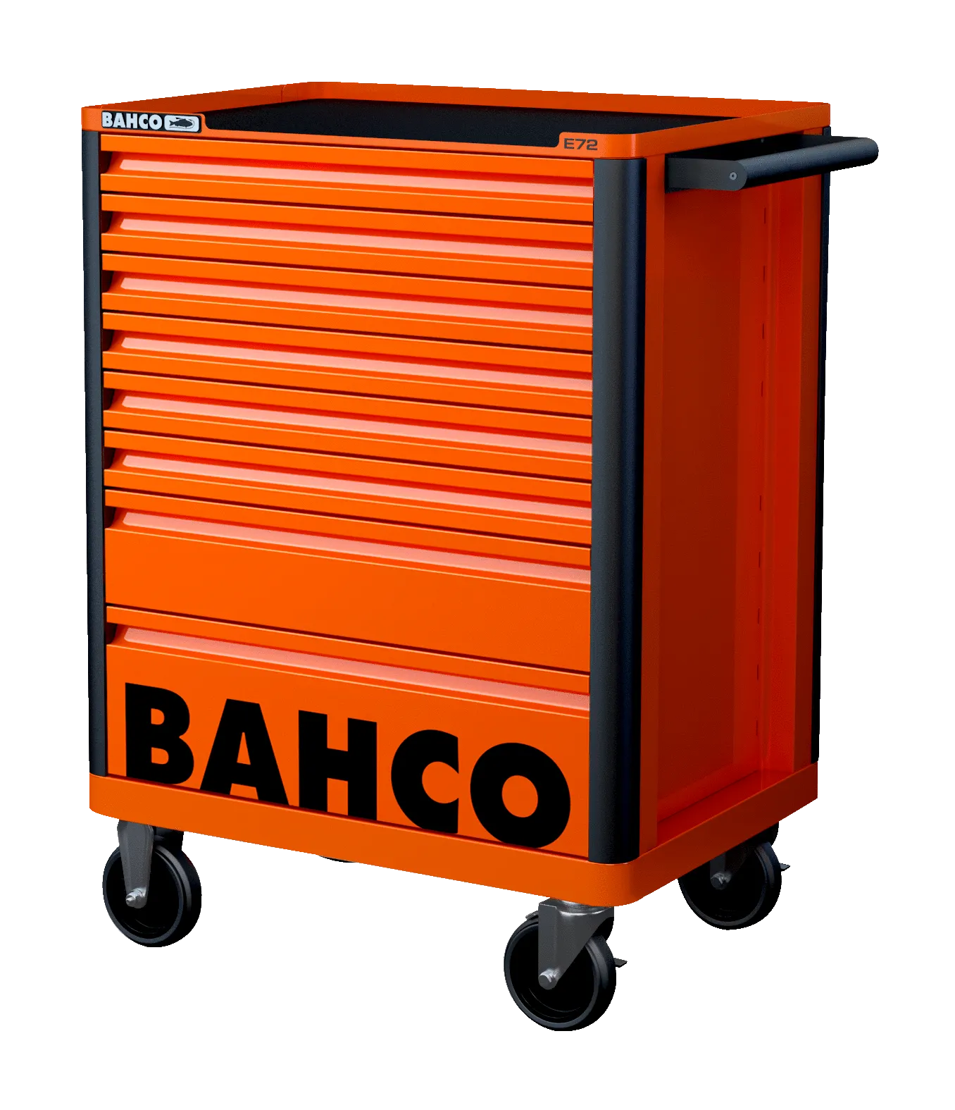 Bahco 1472K8 E72 8 Drawer Orange Mobile Roller Cabinet