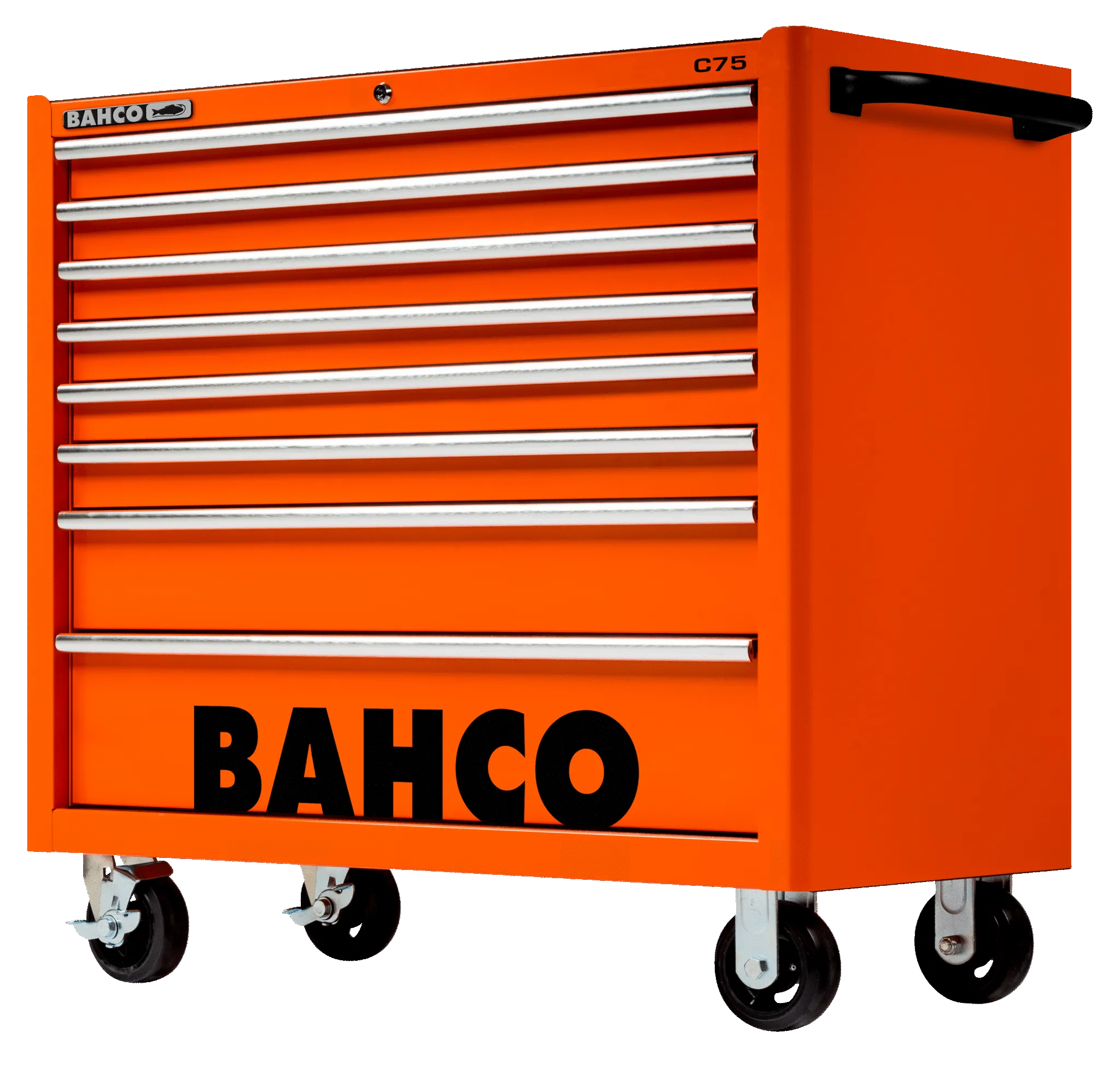 Bahco 1475KXL8 C75 8 Drawer 40" Orange Classic Mobile Roller Cabinet