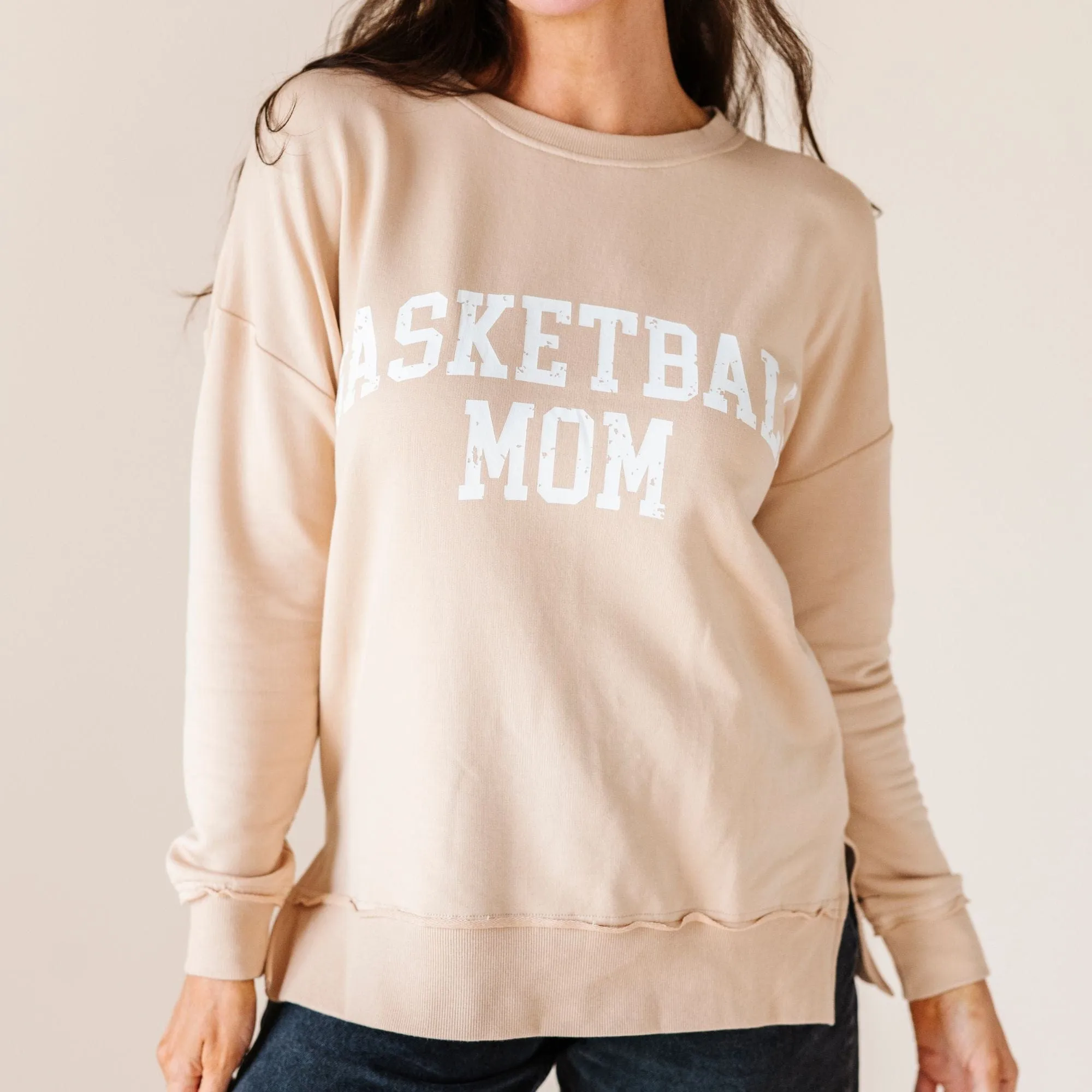 Basketball Mom Crew Neck Sweatshirt