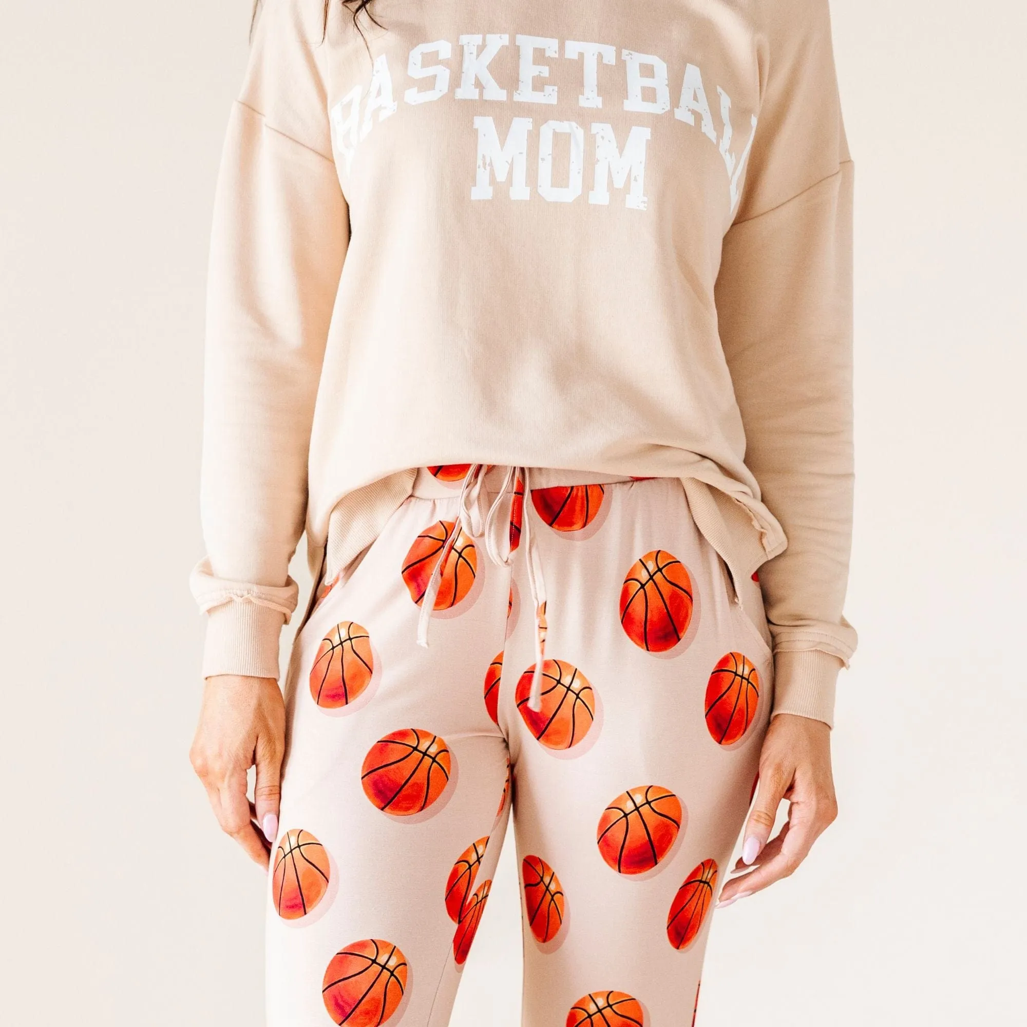 Basketball Mom Crew Neck Sweatshirt