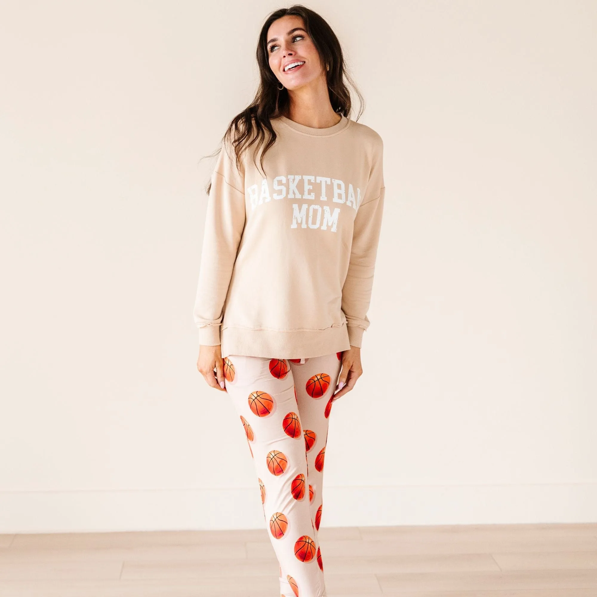 Basketball Mom Crew Neck Sweatshirt