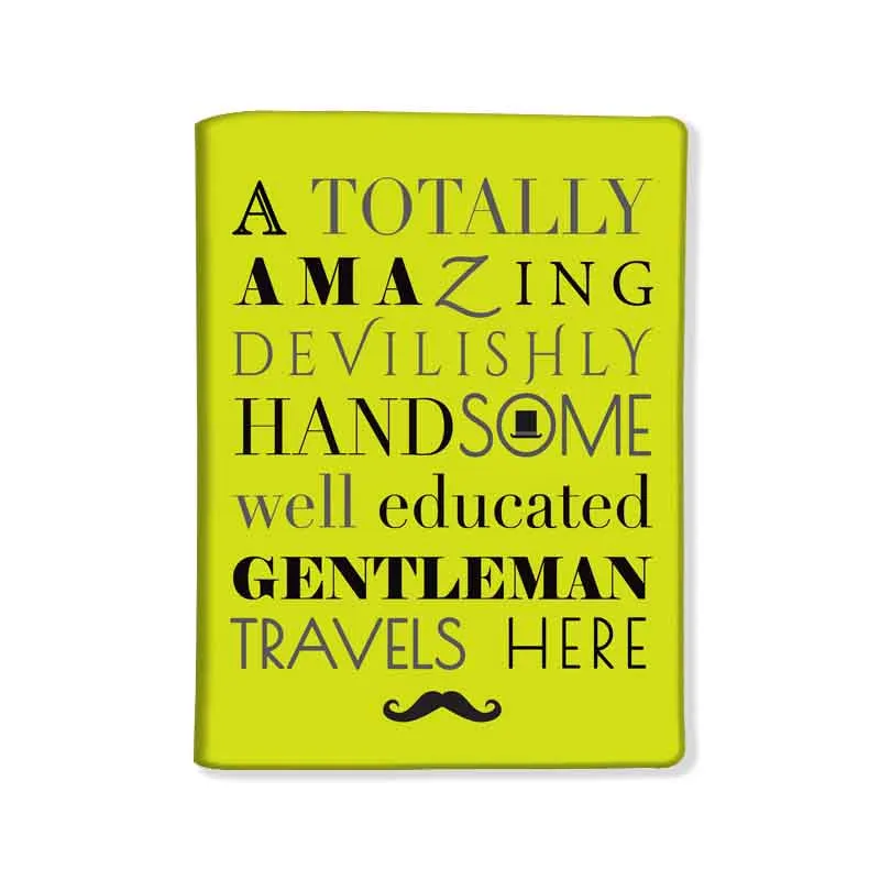 Best Passport Cover Holder with Luggage Tag Set - Gentleman Travel Here