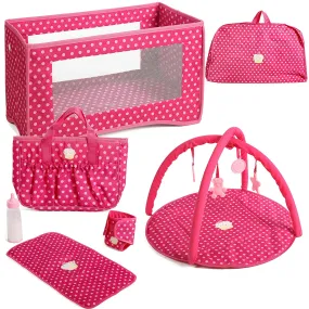 Beverley Hills Doll Collection 4 in 1 Doll Playset, with Storage Bag