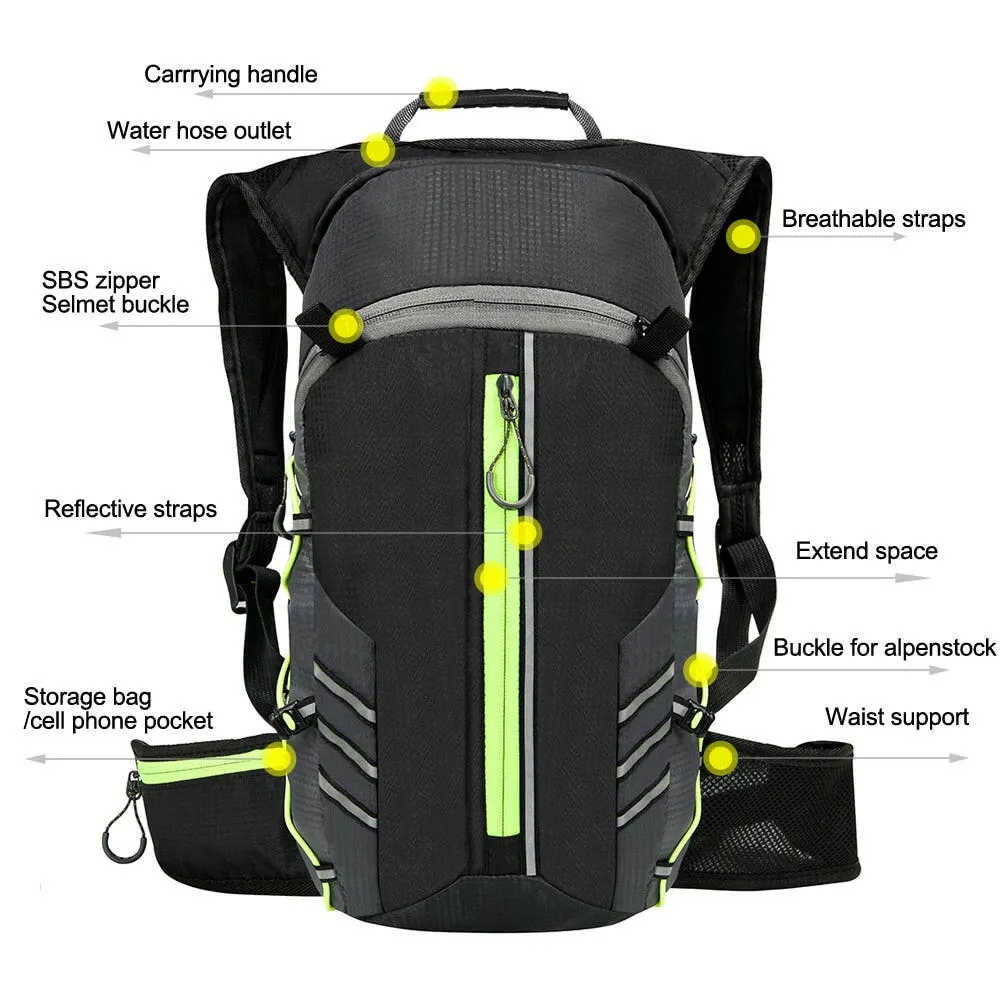 Bicycle Bike Bags 10L Portable Waterproof Road Cycling Water Bag Outdoor Sport Climbing Pouch Hydration Backpack