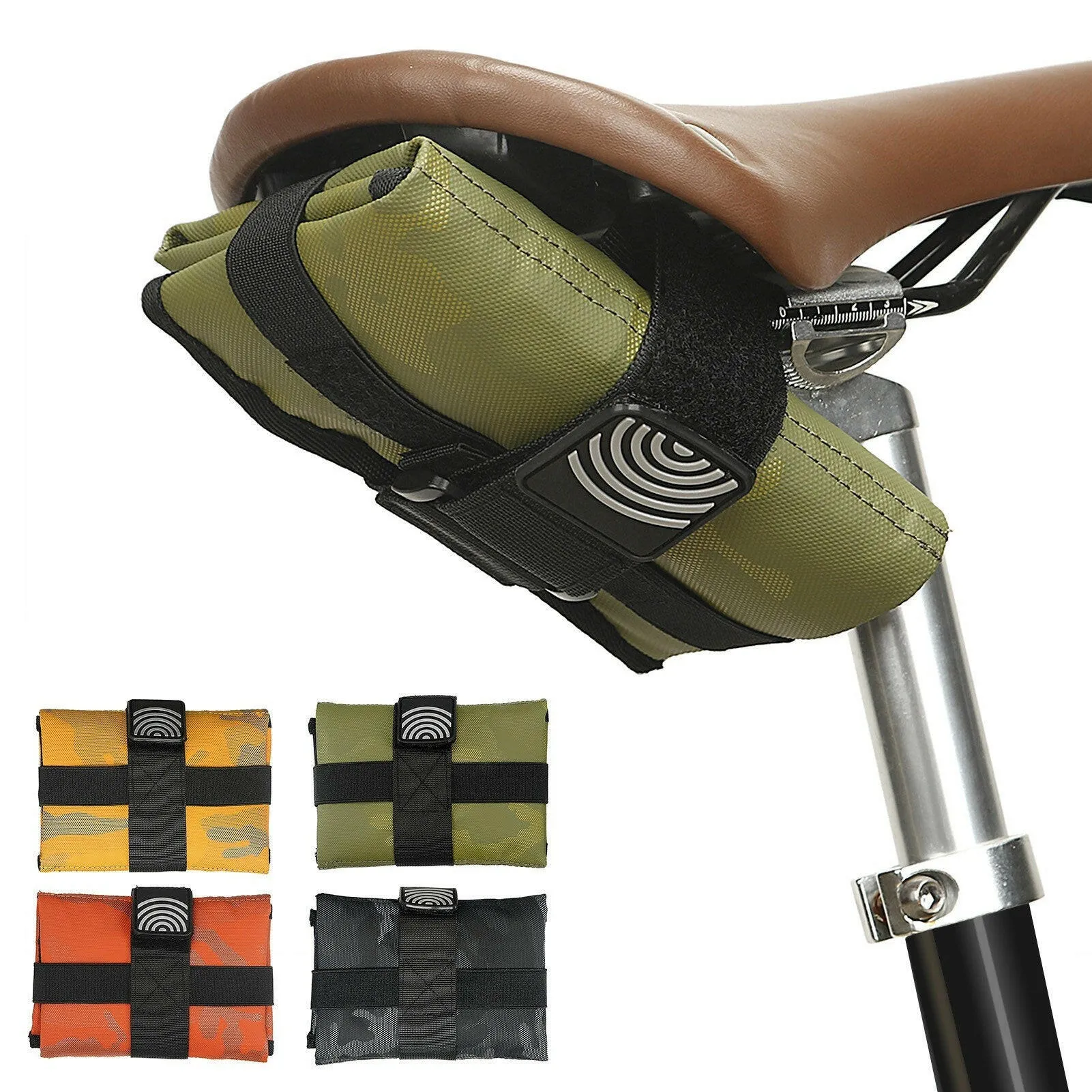 Bicycle Tool Storage Bag Foldable Bike Saddle Bag Cycling Seat Bag Pack Bicycle Frame Bag Pannier