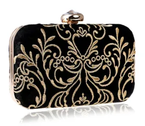 Black & Gold Clutch Bag