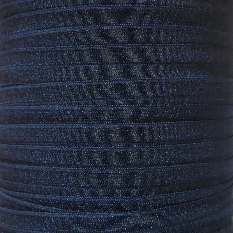 Black Fold Over Elastic Trim