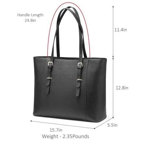 BLACK Laptop Handbag | Tote Bags | Laptop Briefcase | Laptop Bag 15.6-inch 107