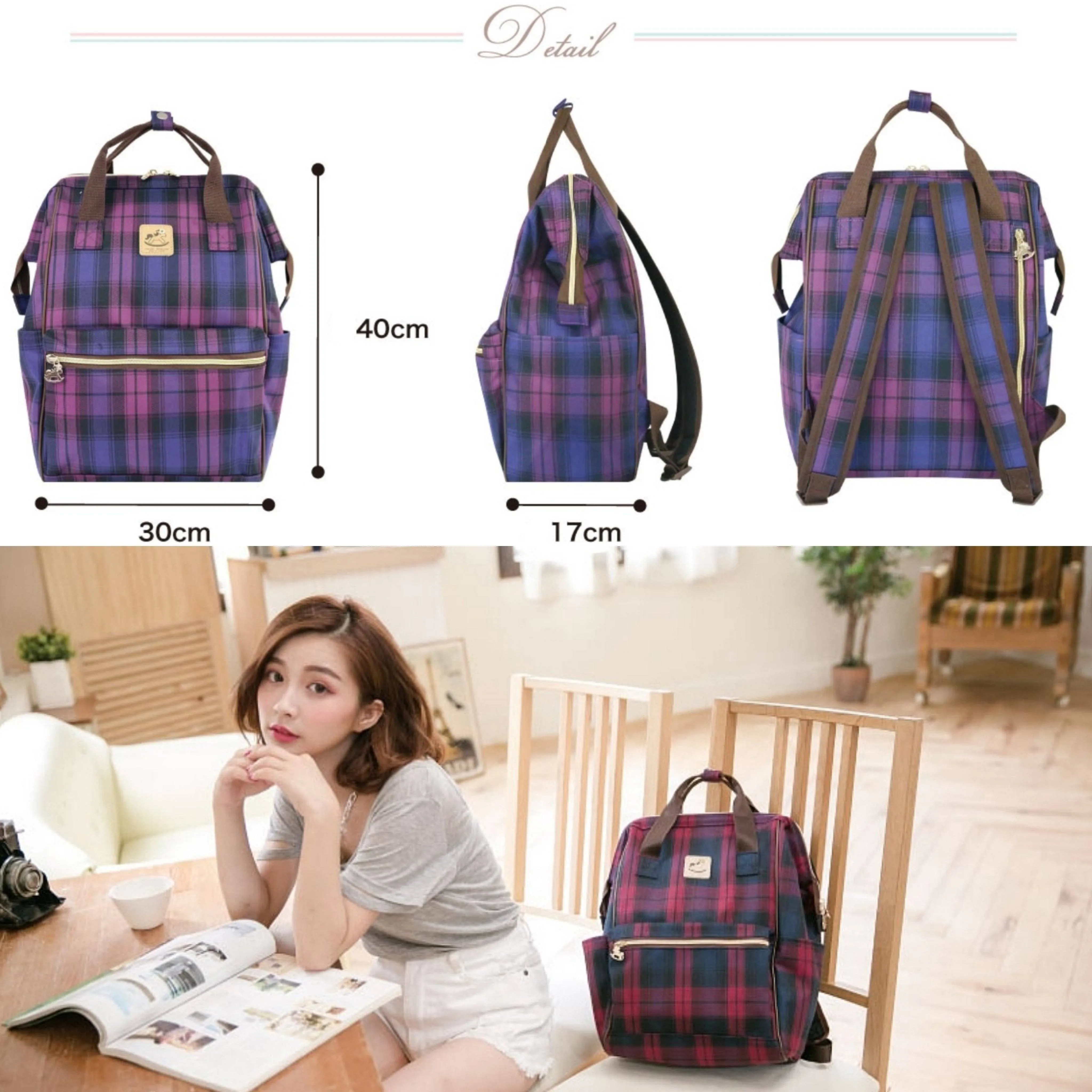 Black Surfing Corgi Large Opening Backpack