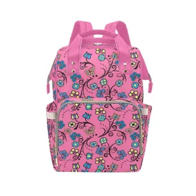 Blue Trio Bubblegum Multi-Function Diaper Backpack/Diaper Bag