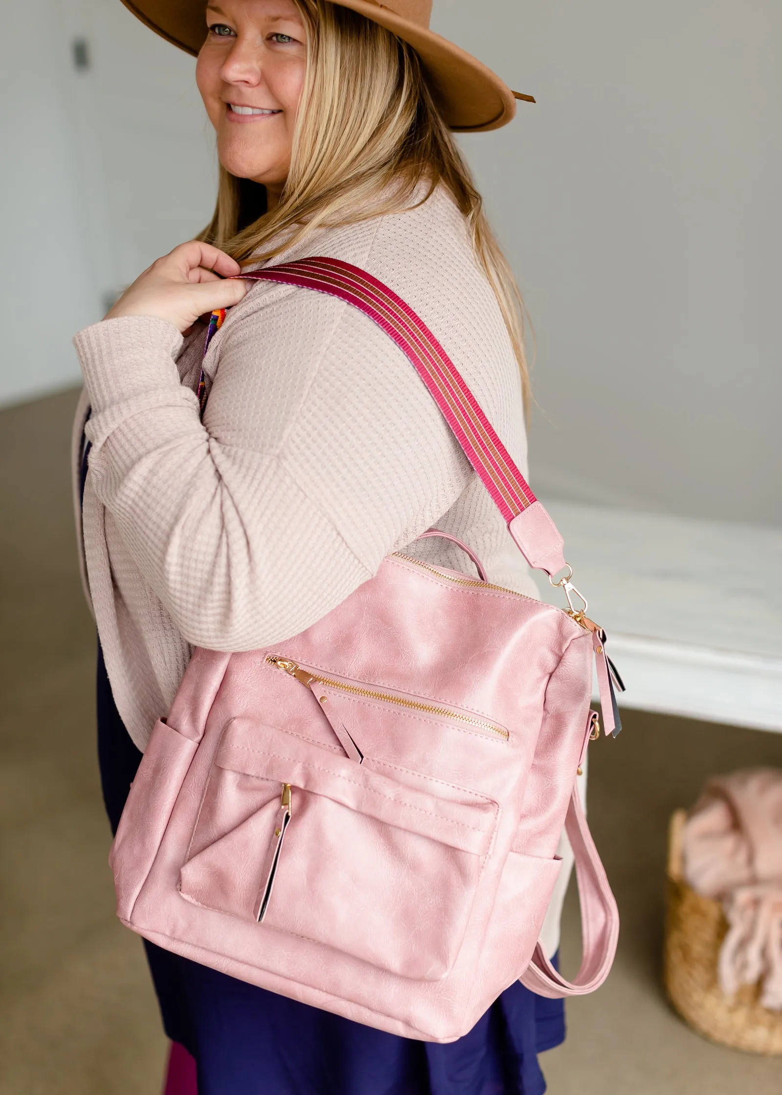 Blush Convertible Guitar Strap Back Pack