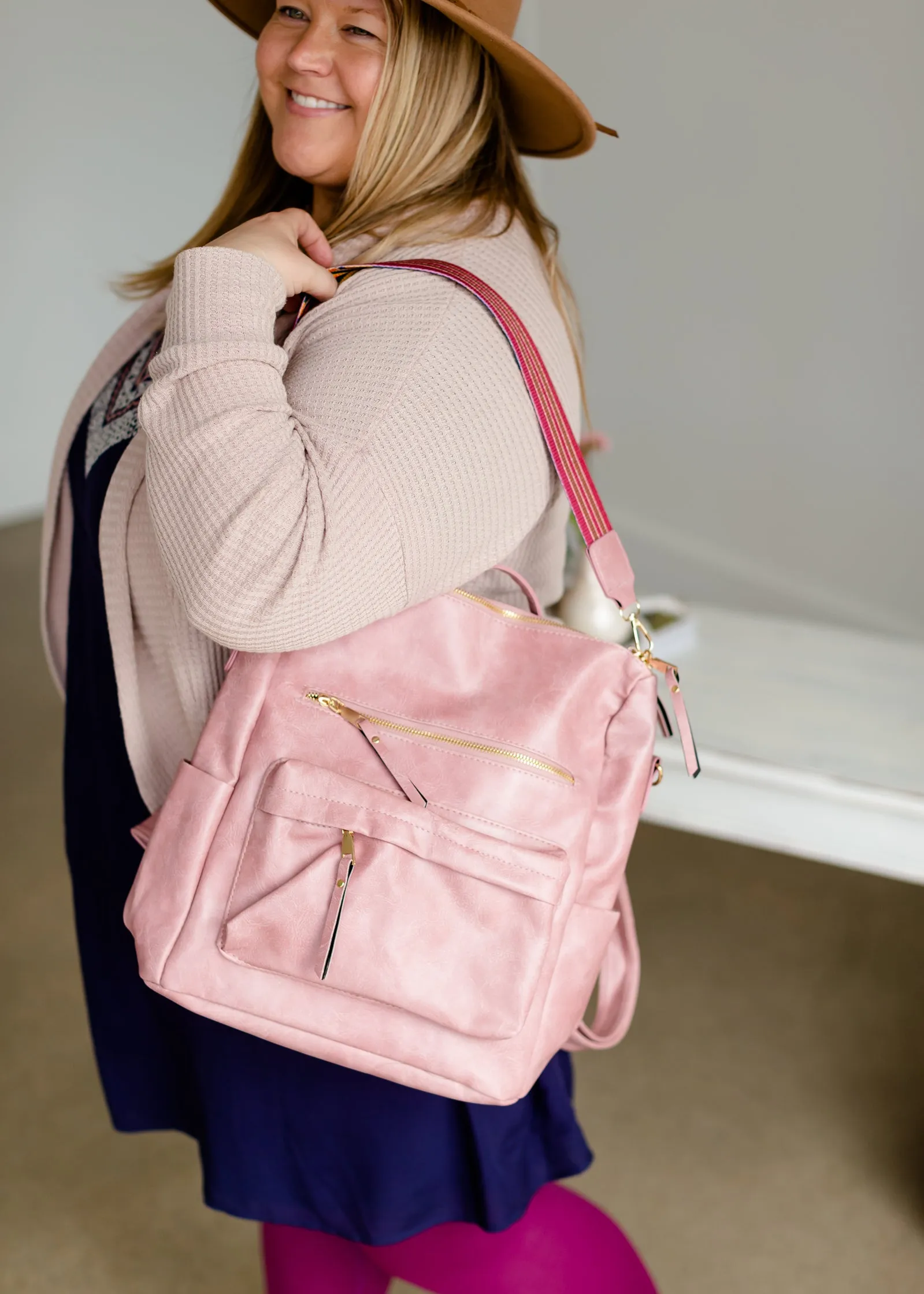 Blush Convertible Guitar Strap Back Pack