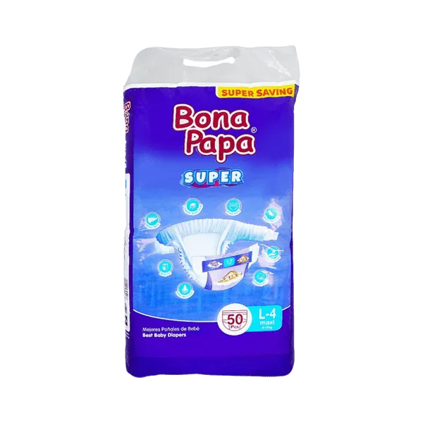 BONA PAPA SUPER BABY DIAPER L-4 9-13 KG 50PCS