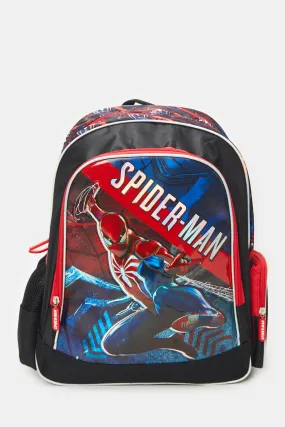 Boys Black And Red Spider-Man Backpack (16 Inch)