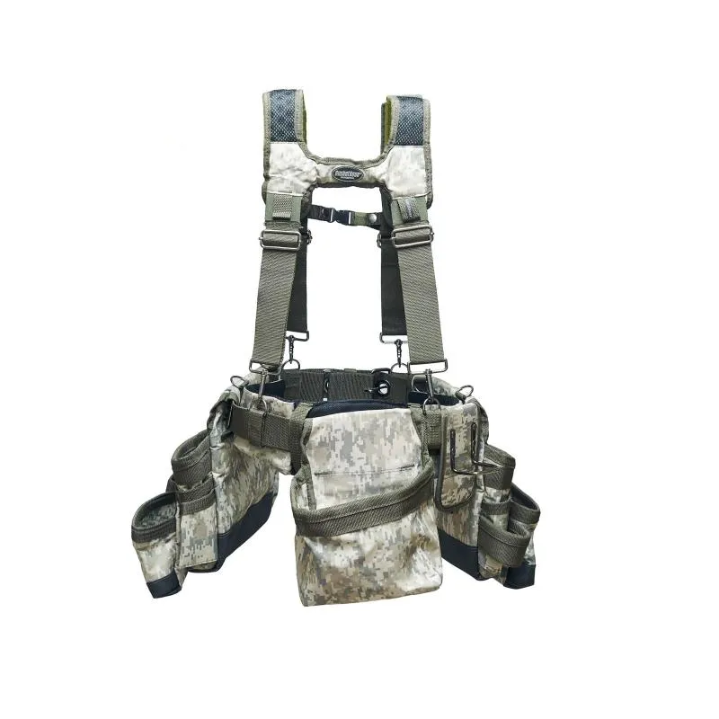 Bucket Boss 55185-DIGC 3 Bag Tool Bag Set with Suspenders in Digital Camo.