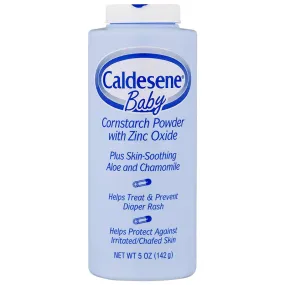 Caldesene Diaper Rash Protecting Cornstarch Baby Powder with Zinc Oxide 5 oz