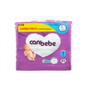 CANBEBE DIAPERS NEW BORN 1 - 84 DIAPERS