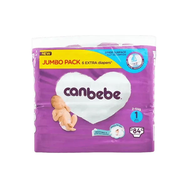 CANBEBE DIAPERS NEW BORN 1 - 84 DIAPERS