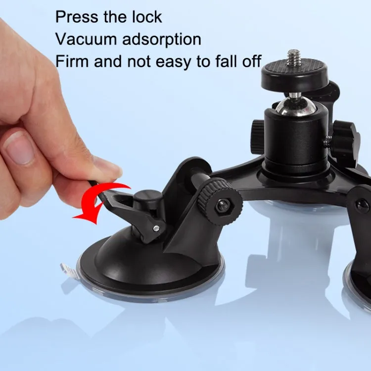 Car General Purpose Vehicle Bracket Suction Cup Fixed Glass Video Shooting Base, Shape: Suction Cup PTZ