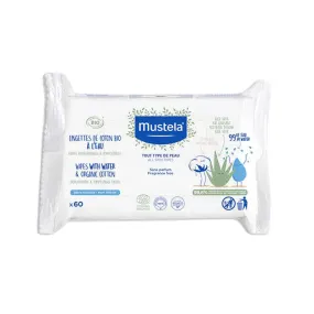 Certified Organic Water Wipes with Cotton and Aloe