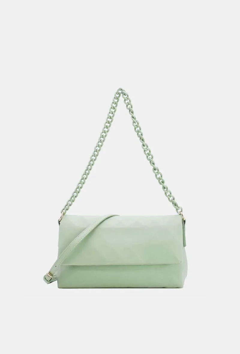 Chain Strap Bag in Green