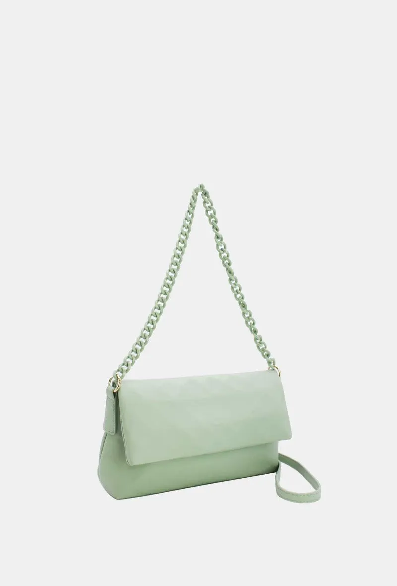 Chain Strap Bag in Green