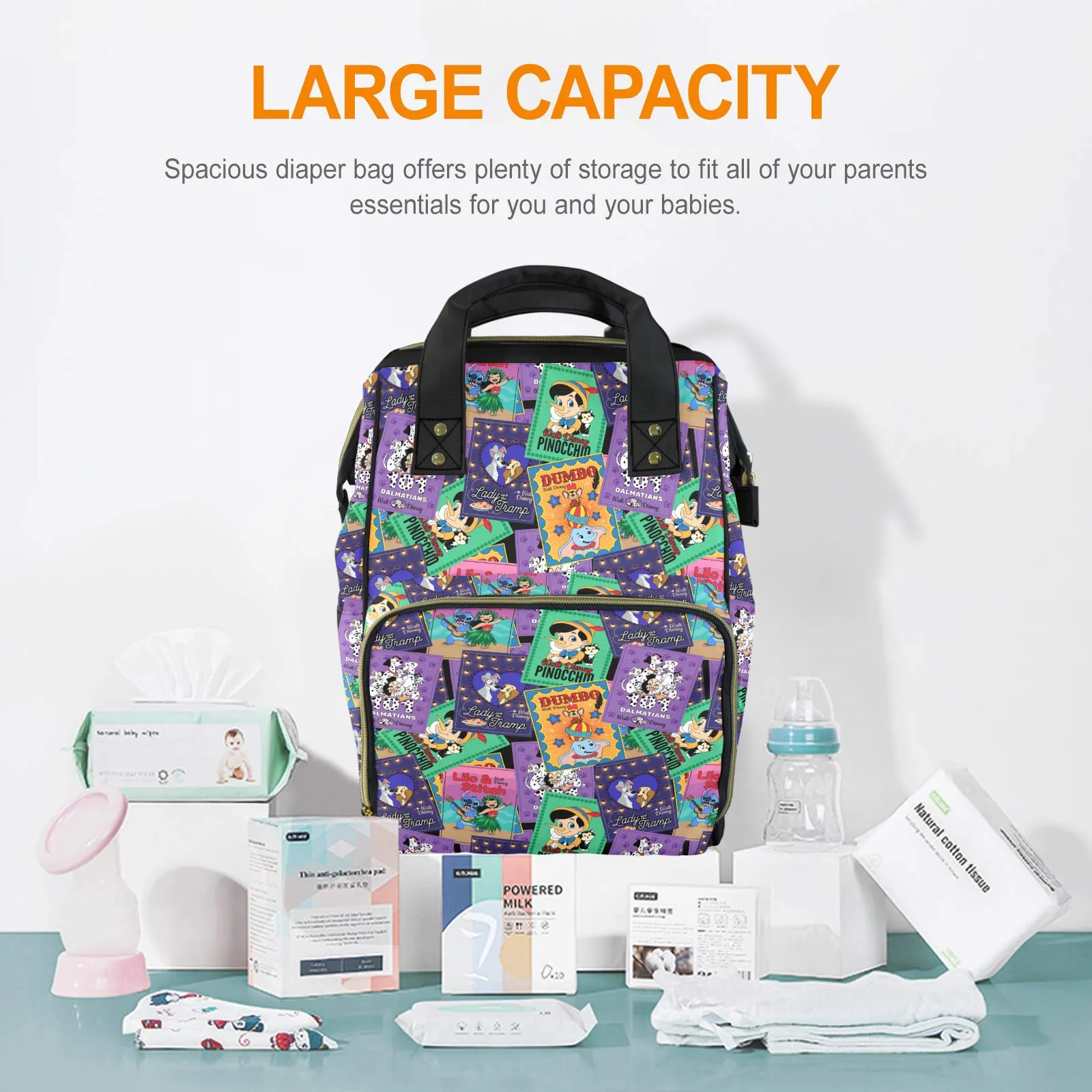 Classic Posters Multi-Function Diaper Bag