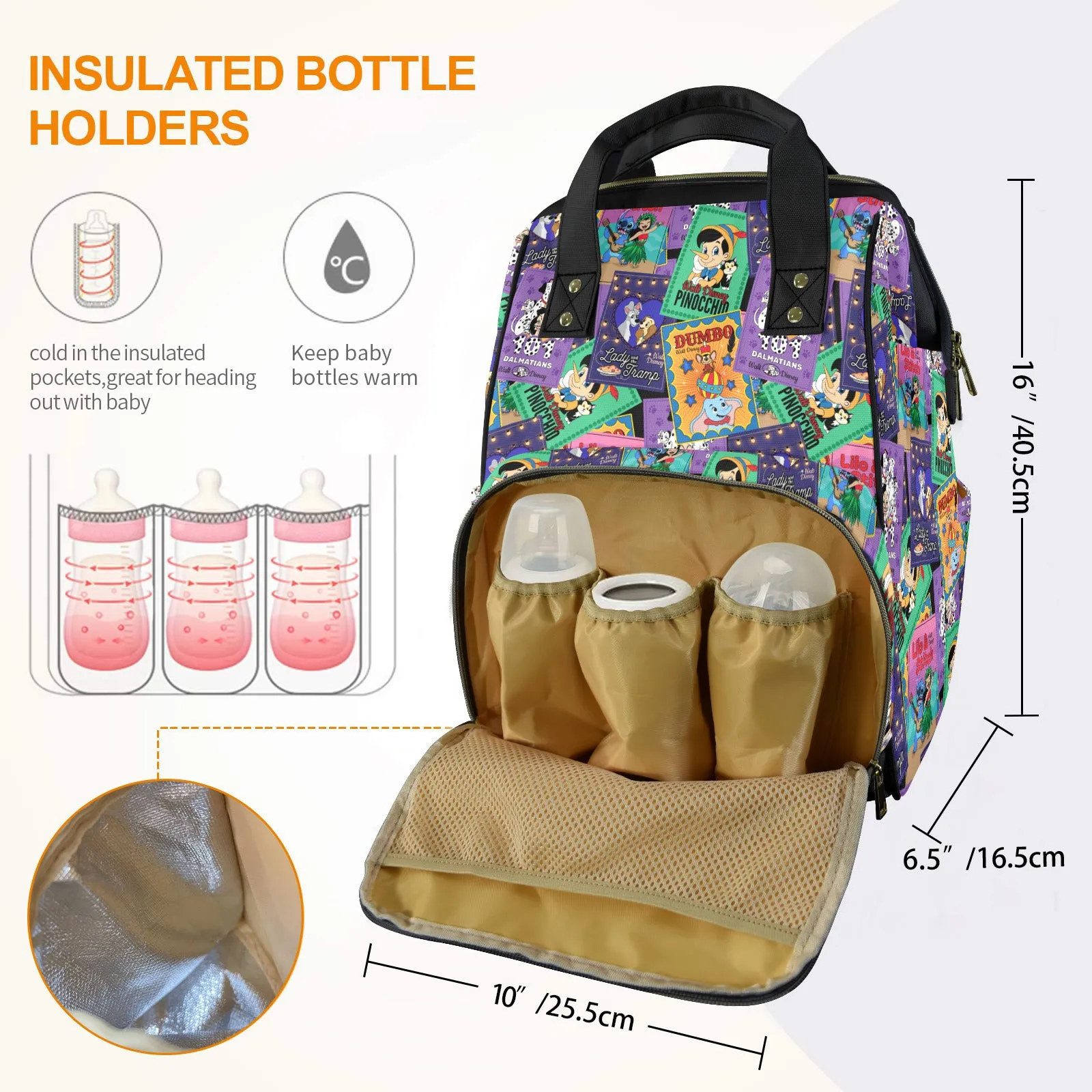 Classic Posters Multi-Function Diaper Bag