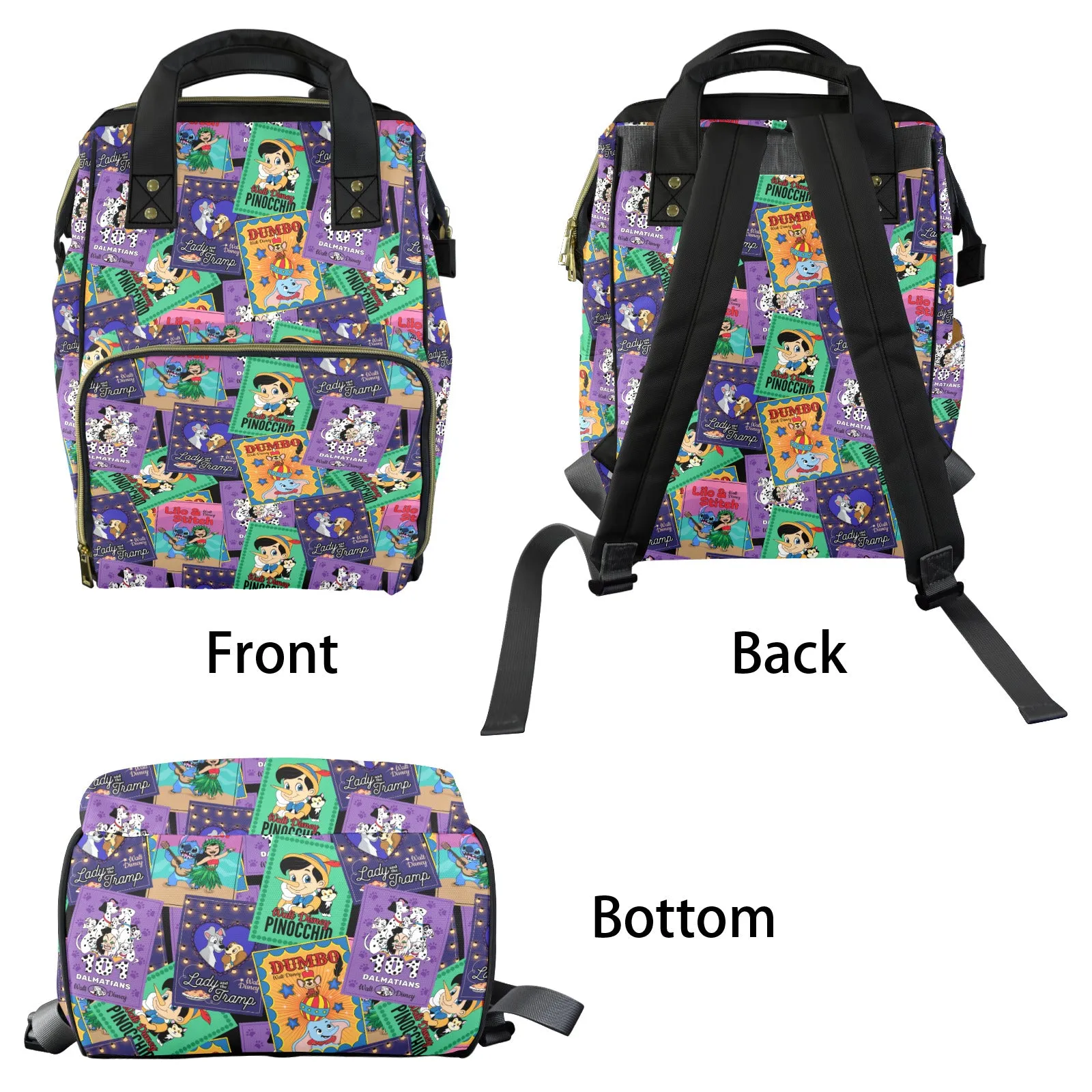 Classic Posters Multi-Function Diaper Bag