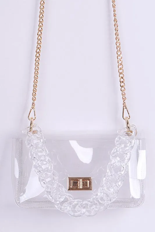 Clear Chain Transparent Purse