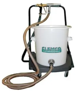 Clemco Sandblast Power Gun w/ 30-ft Air & Material hose (W/ HOPPER & CART)